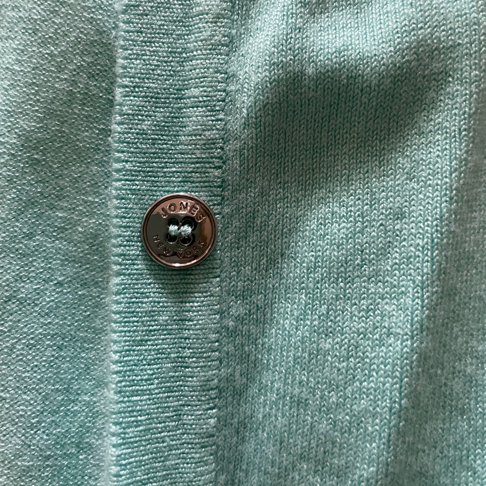 Jones New York Turquoise Cardigan, like new! - Picture 5 of 7